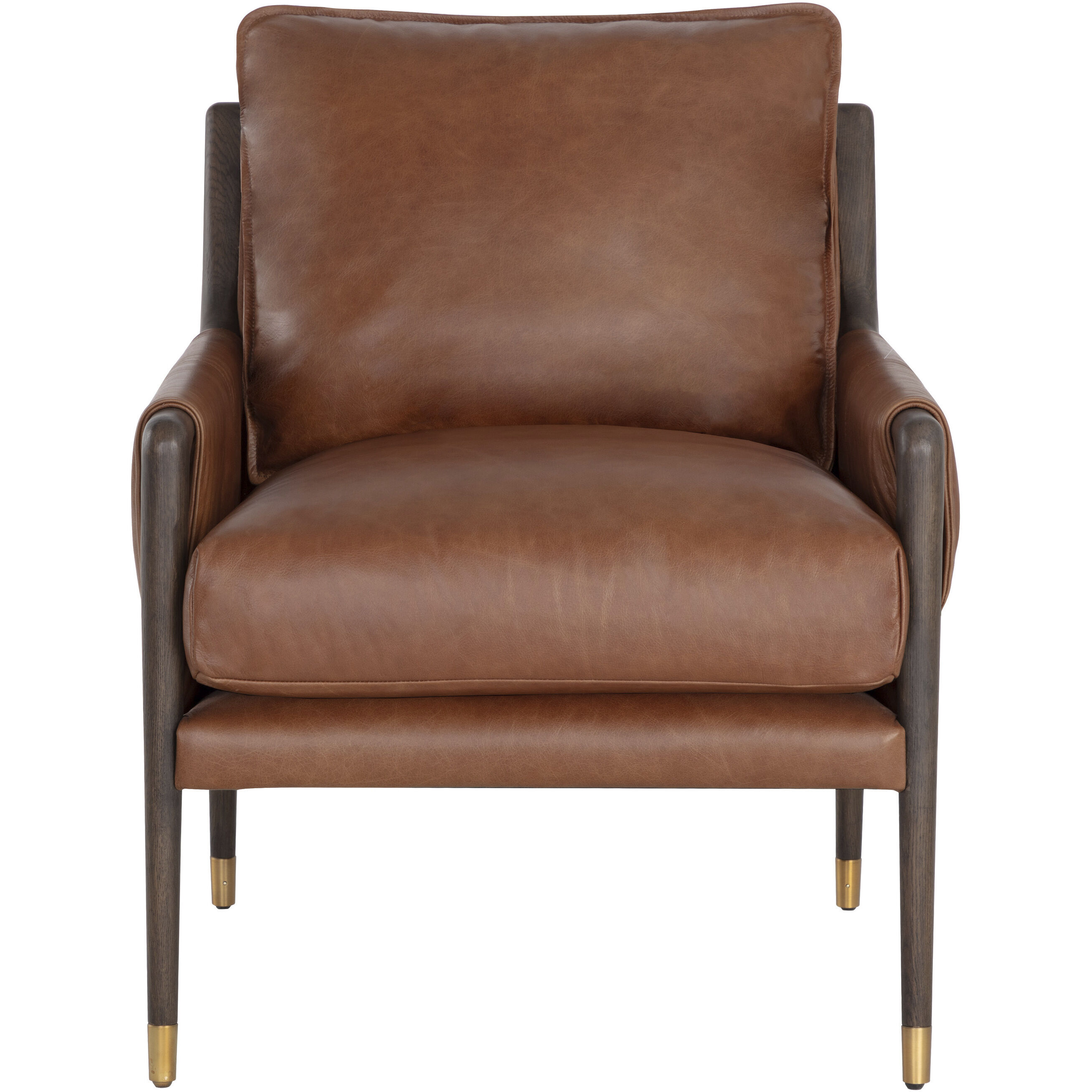Mauti Brown / Shalimar Tobacco Leather Armchair